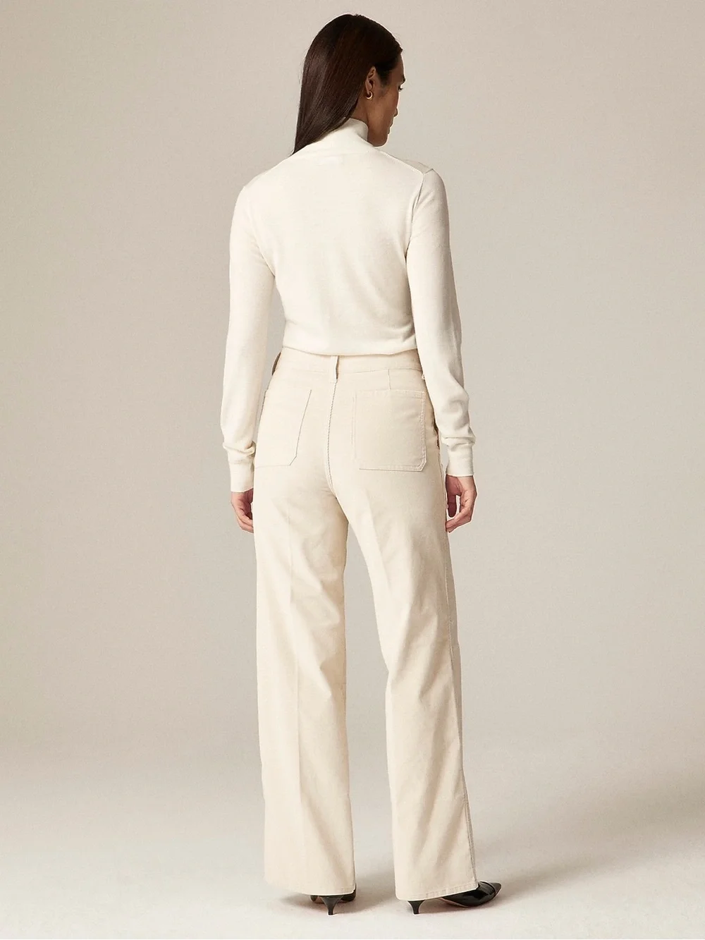 I Crew Comp Packets High Rise Wide Leg Corduroy Pants size 30